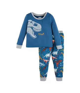 MudPie Dino Glow Pajamas