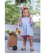 Olivia Bloomer Set- Cornflower Blue/Pink