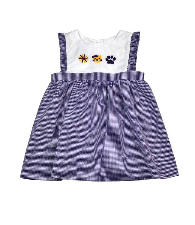 Purple Tigers French Knot Dress