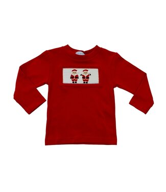 Vive Le Fete Santa Smocked Red LS Shirt