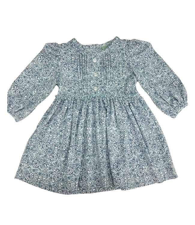 Chloe Dress - Blue Floral Knit