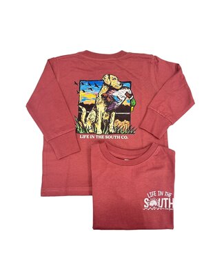 Life in the South Hunting Dog with Duck Long Sleeve Shirt