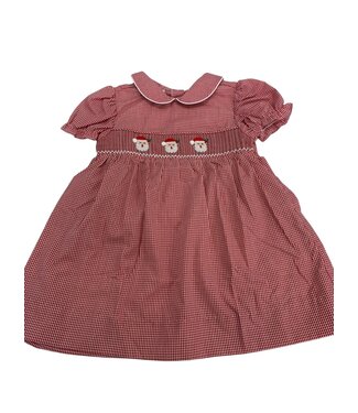 Baby Blessings Little Claus Red Gingham Brooklyn Dress