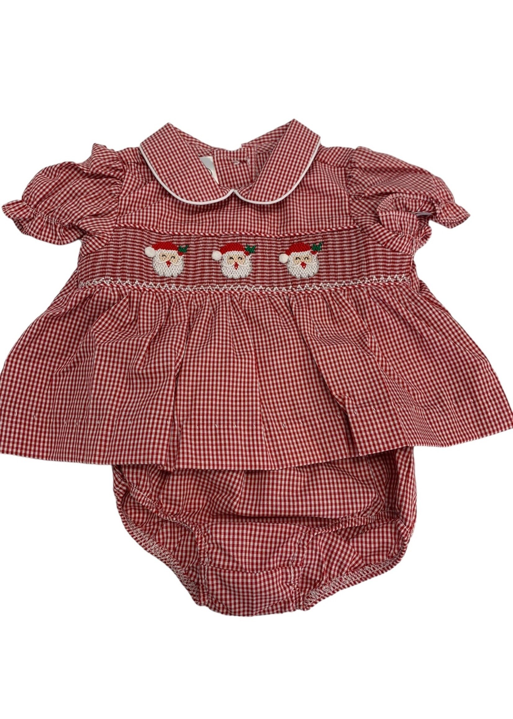 Baby Blessings Little Claus Red Gingham Brooklyn Set