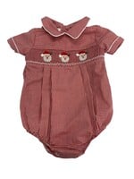 Baby Blessings Little Claus Red Gingham Caleb Bubble