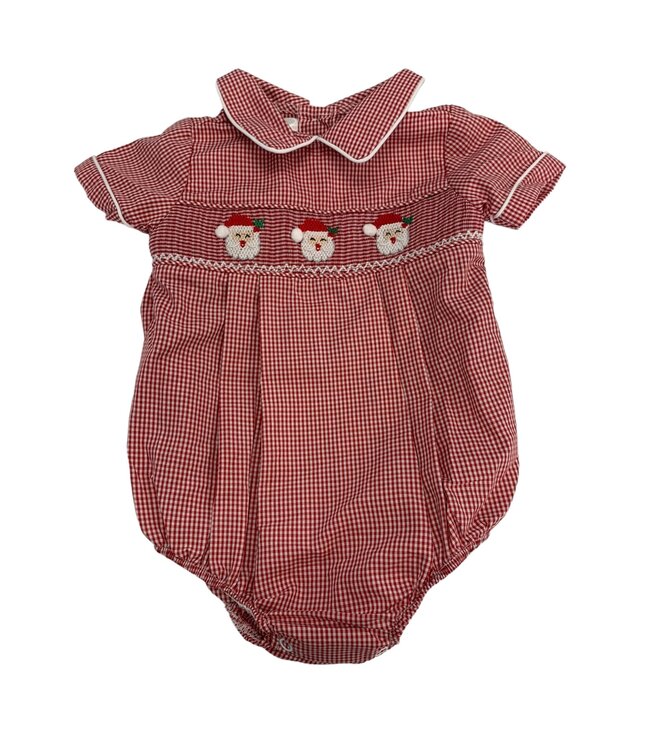 Little Claus Red Gingham Caleb Bubble