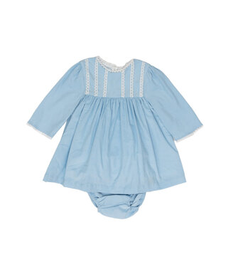 The Oaks Brie Blue Corduroy Dress/Bloomer Set