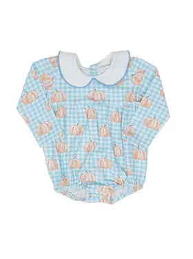 The Oaks Hank - Blue Check Pumpkin