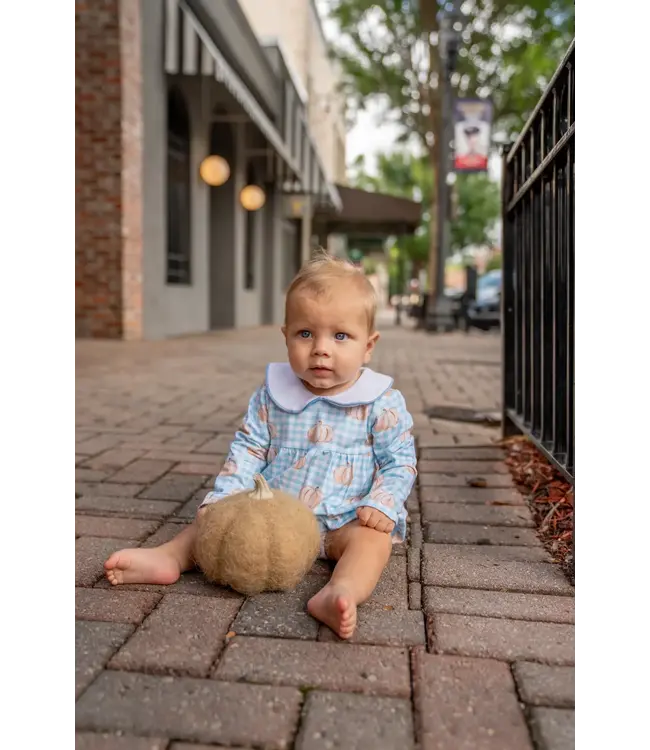 Hank - Blue Check Pumpkin