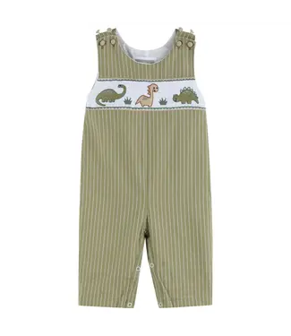 Lil Cactus Green Dinosaur Smocked Longall