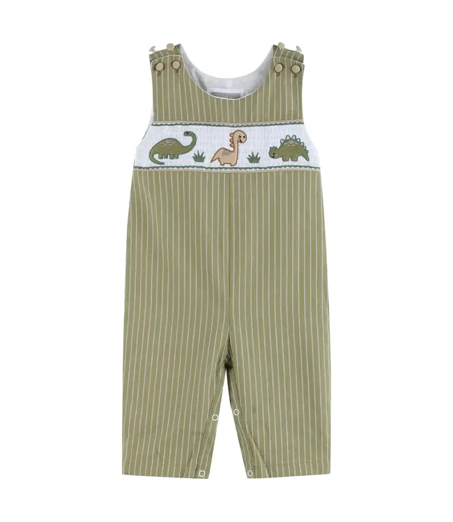 Green Dinosaur Smocked Longall