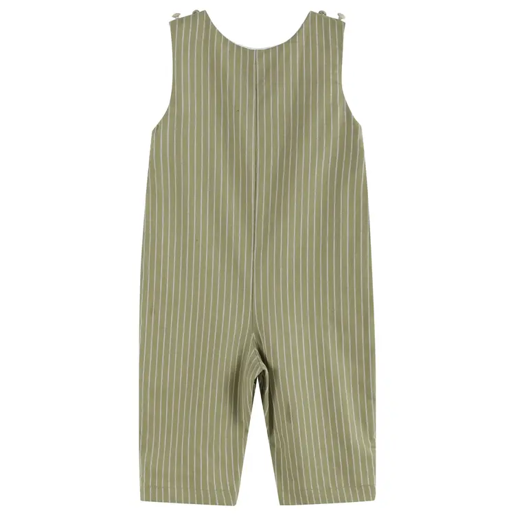 Lil Cactus Green Dinosaur Smocked Longall