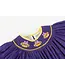 Purple Gold Football Smocked Bishop Dress