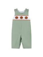 Lil Cactus Sage Green Turkey Smocked Overall