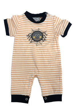 Three Sisters Spider Applique Boys Romper