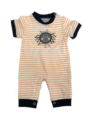 Three Sisters Spider Applique Boys Romper