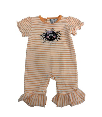 Three Sisters Spider Applique Girls Romper
