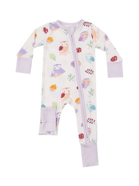 Angel Dear Cute Owls 2 Way Zipper Romper