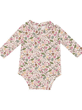 Angel Dear Acorn Floral Bodysuit