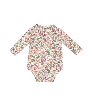 Angel Dear Acorn Floral Bodysuit