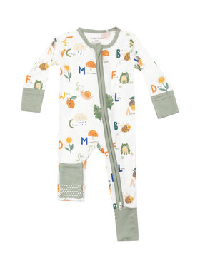 Angel Dear Nature ABC's Zipper Romper