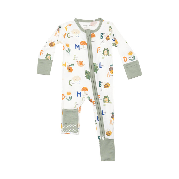Angel Dear Nature ABC's Zipper Romper