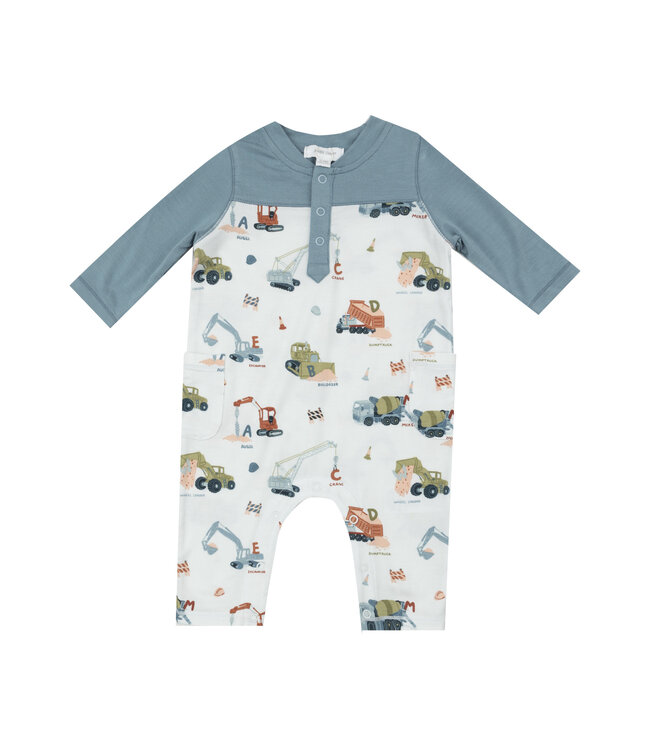 Construction Alphabet Raglan Romper