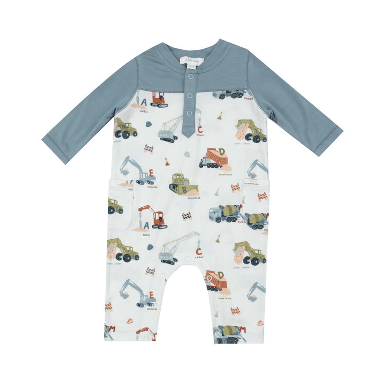 Angel Dear Construction Alphabet Raglan Romper