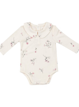 Angel Dear Ribbed Wispy Floral Bodysuit