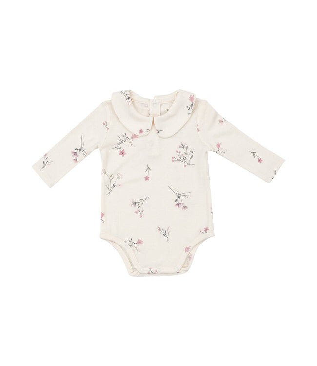 Ribbed Wispy Floral Bodysuit