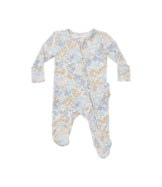 Angel Dear Edith's Floral 2 Way Zipper Footie