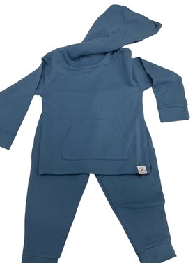Sweet Bamboo French Terry Jogger Set - Captain Blue