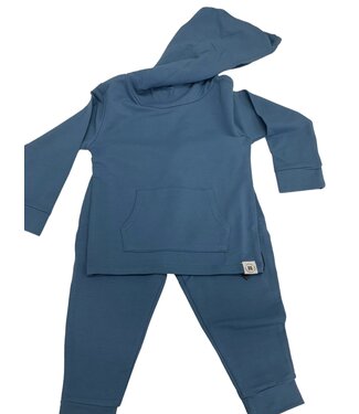 Sweet Bamboo French Terry Jogger Set - Captain Blue
