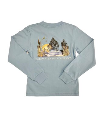 Saltwater Boys Co. Marsh Scene LS Graphic Tee