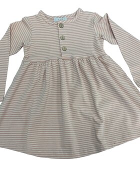 Ishtex Rose Pink Stripe Dress