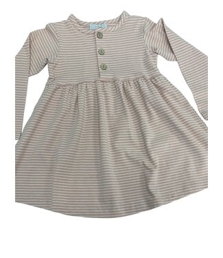 Ishtex Rose Pink Stripe Dress