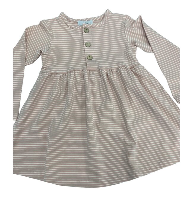 Rose Pink Stripe Dress