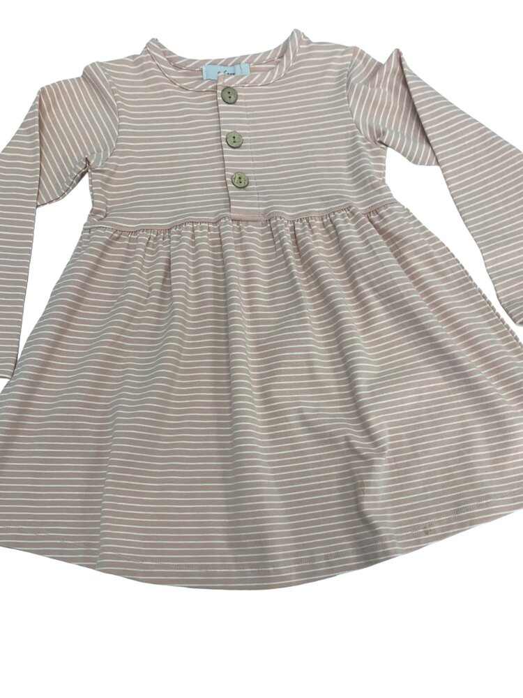 Ishtex Rose Pink Stripe Dress