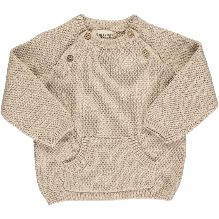 Me & Henry Morrison Baby Sweater - Cream