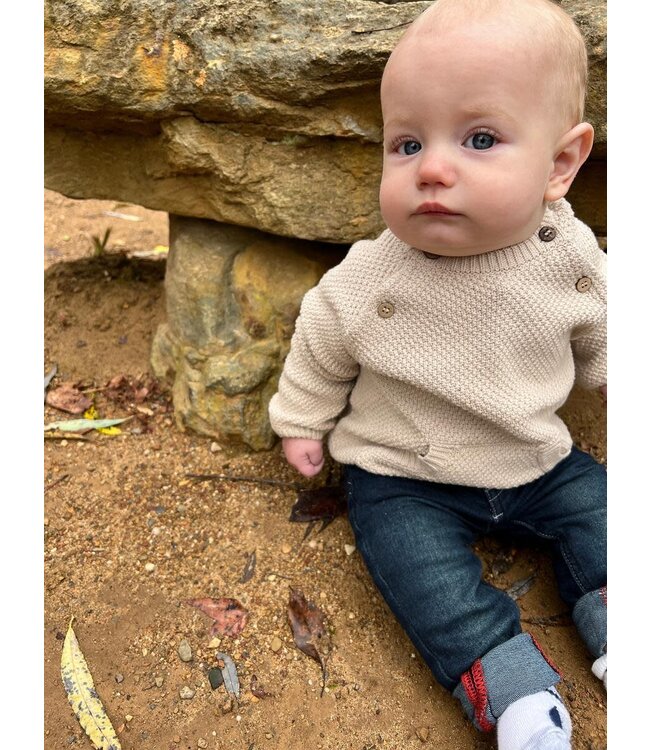 Morrison Baby Sweater - Cream