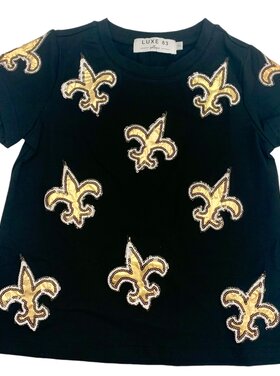 Luxe 83 Fleur de Lis Sequin Shirt