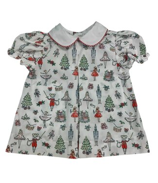 Krewe Nutcracker Print Pleat Dress