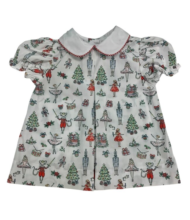 Nutcracker Print Pleat Dress