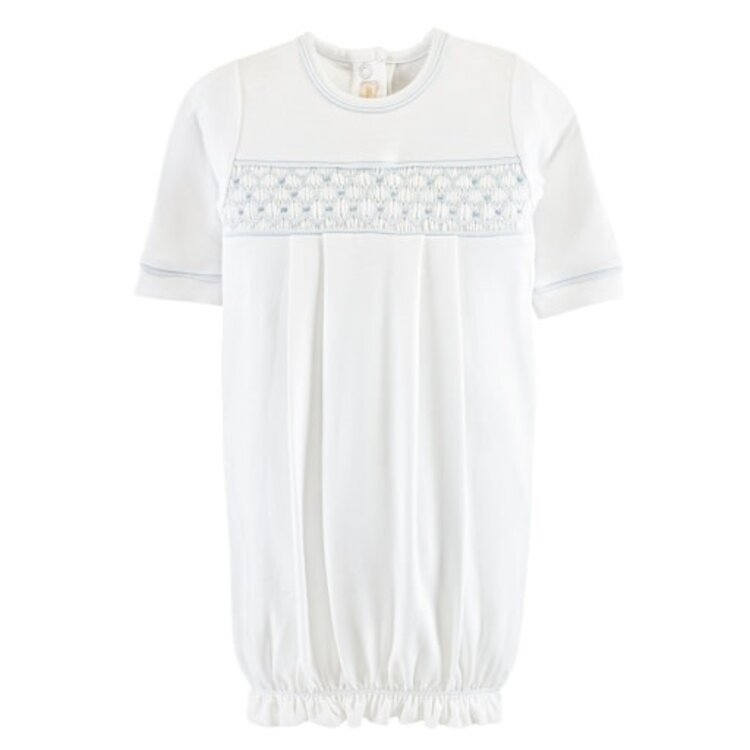 Baby Club Chic Smocked Gown w/ Embroidery