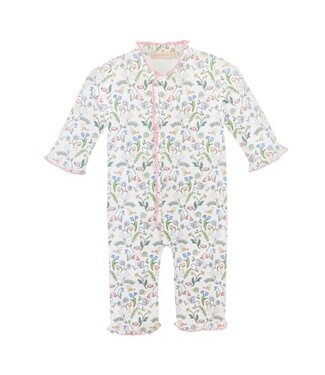 Baby Club Chic Prairie Beauty Printed Coverall w/ Ruffles