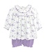 Lavender Bows Printed Blouse & Bloomer Set