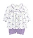 Lavender Bows Printed Blouse & Bloomer Set