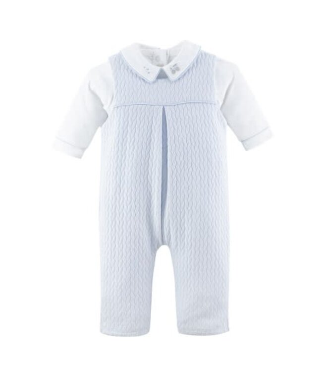 Braided Overall w/ Embroidered Collar Body Set