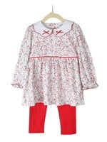 Jumping Jolly Holly Girls Pant Set