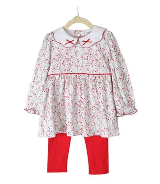 Jumping Jolly Holly Girls Pant Set